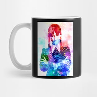 Wednesday Addams Watercolor Mug